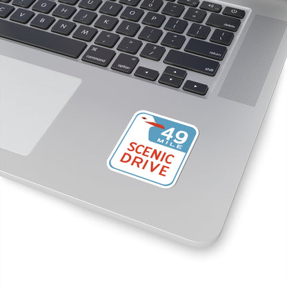 San Francisco CA 49-Mile Scenic Drive (California) (Road Sign) STICKER Vinyl Kiss-Cut Decal