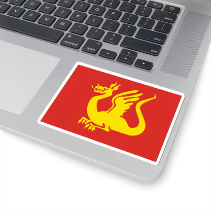 Flag of Stjørdal (Norway) STICKER Vinyl Kiss-Cut Decal