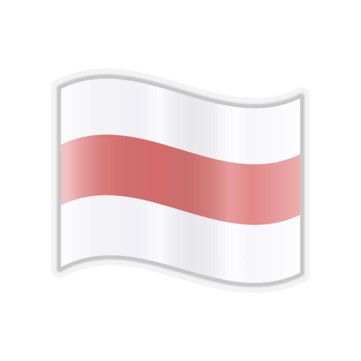 Belarus Flag Badge (Belarus) STICKER Vinyl Kiss-Cut Decal