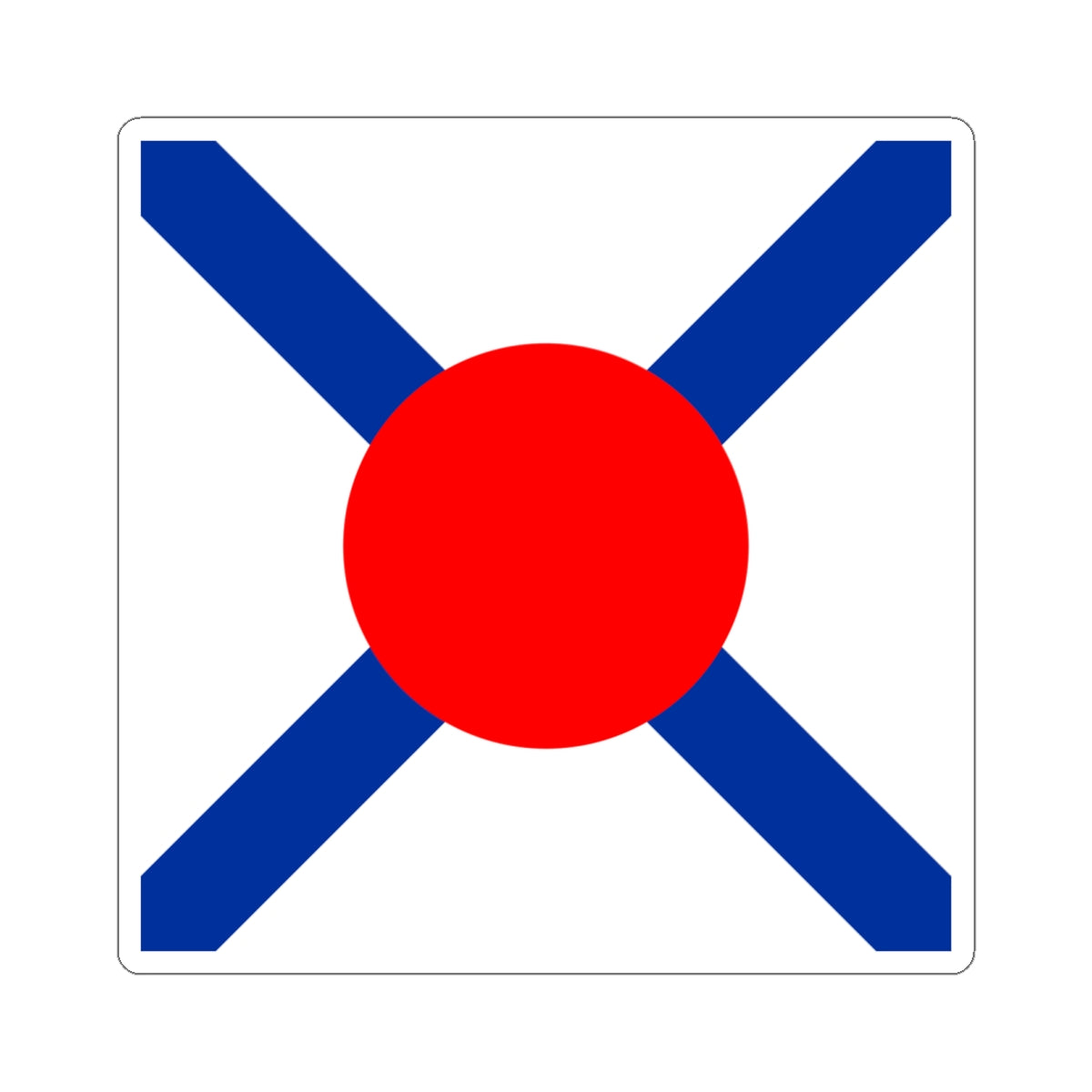 Flag of Japan Customs 1871-1873 (Japan) STICKER Vinyl Kiss-Cut Decal