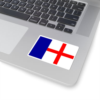 Flag of Cargese (France) STICKER Vinyl Kiss-Cut Decal