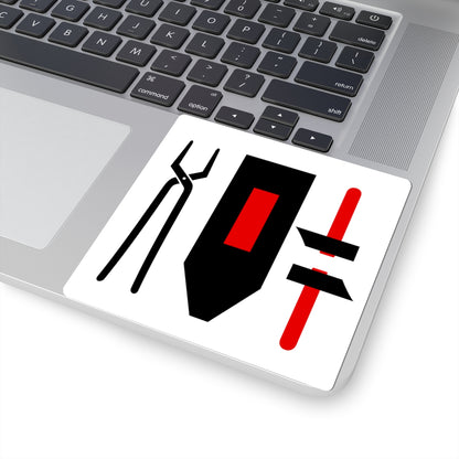 Harjedalen flag (Sweden) STICKER Vinyl Kiss-Cut Decal