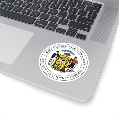 Seal of the Wisconsin Attorney General - STICKER Vinyl Kiss-Cut Decal