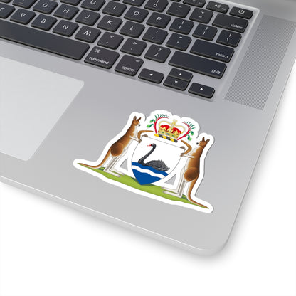 Coat of arms of Western Australia - STICKER Vinyl Kiss-Cut Decal