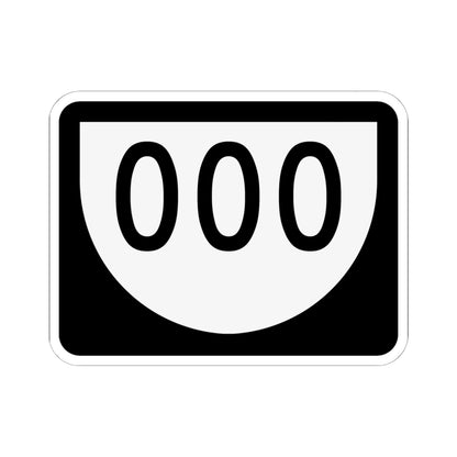 PR urban primary 000 (Puerto Rico) (Road Sign) STICKER Vinyl Kiss-Cut Decal