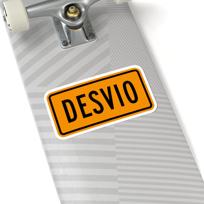 Detour plate es (Puerto Rico) (Road Sign) STICKER Vinyl Kiss-Cut Decal