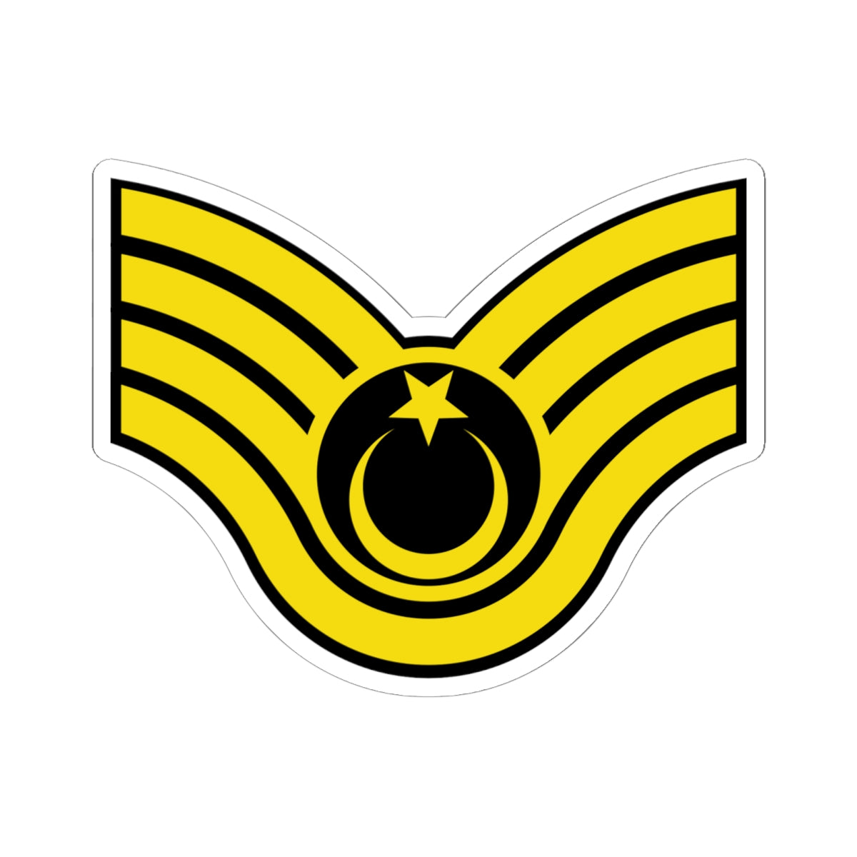 Army TUR OR 07b (Turkey) (Military Rank) STICKER Vinyl Kiss-Cut Decal