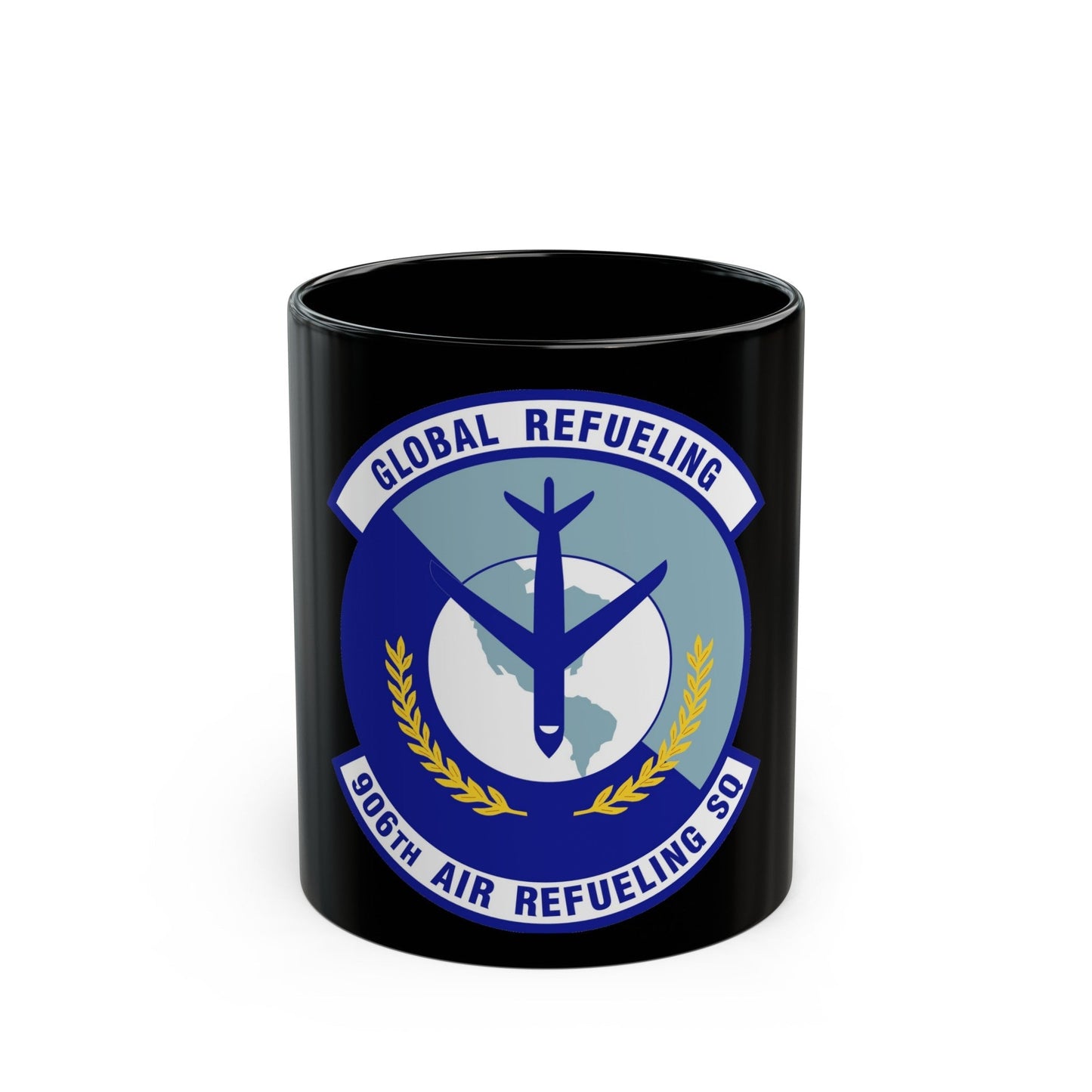 906th Air Refueling Squadron (U.S. Air Force) Black Coffee Mug-11oz-The Sticker Space