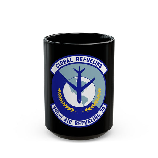 906th Air Refueling Squadron (U.S. Air Force) Black Coffee Mug-15oz-The Sticker Space