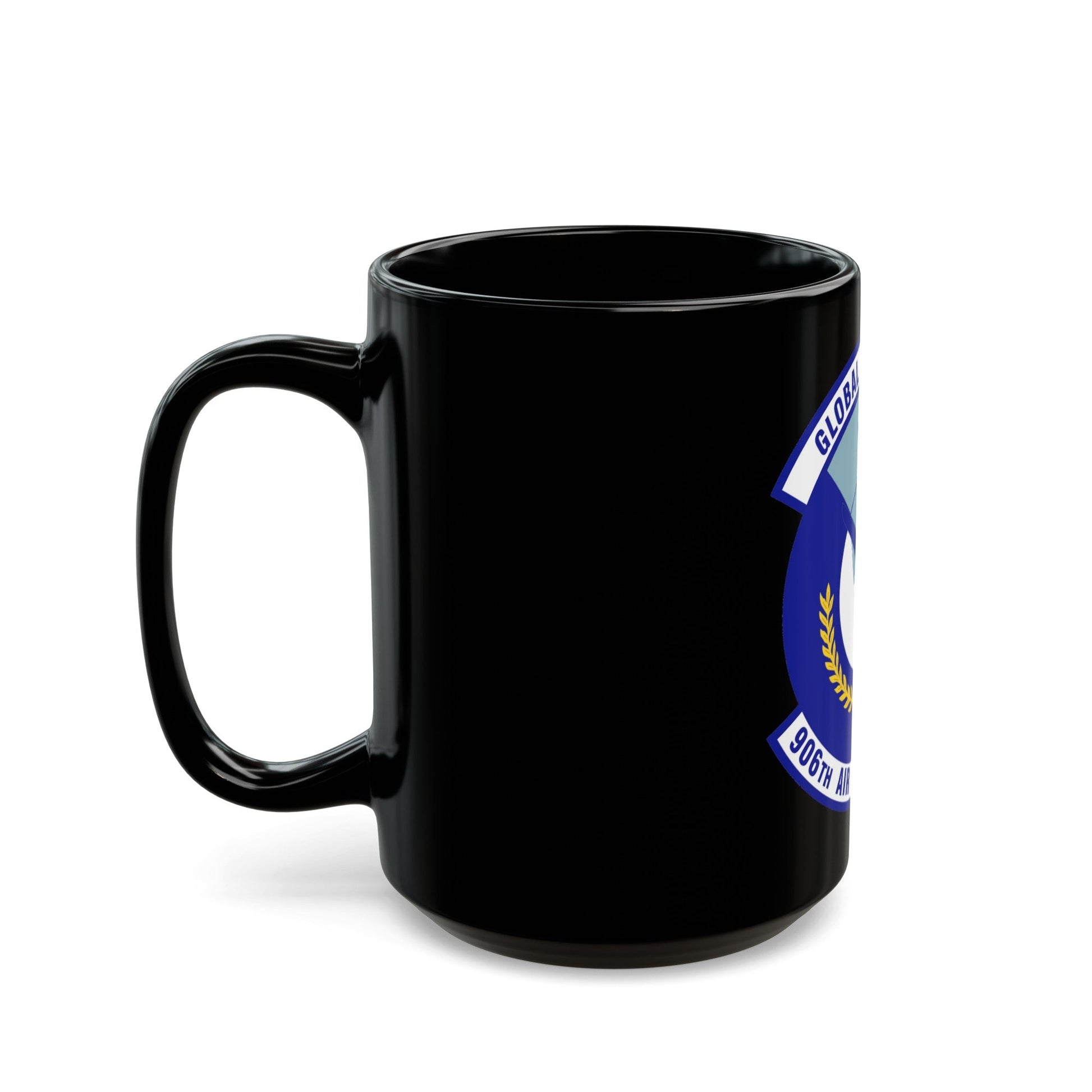 906th Air Refueling Squadron (U.S. Air Force) Black Coffee Mug-The Sticker Space