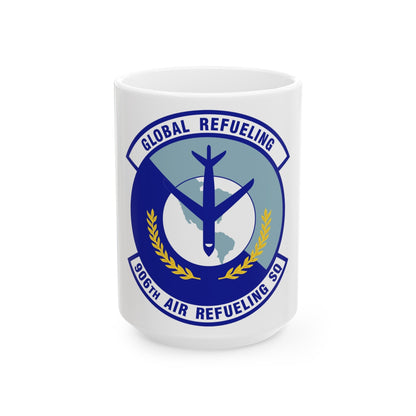 906th Air Refueling Squadron (U.S. Air Force) White Coffee Mug-15oz-The Sticker Space