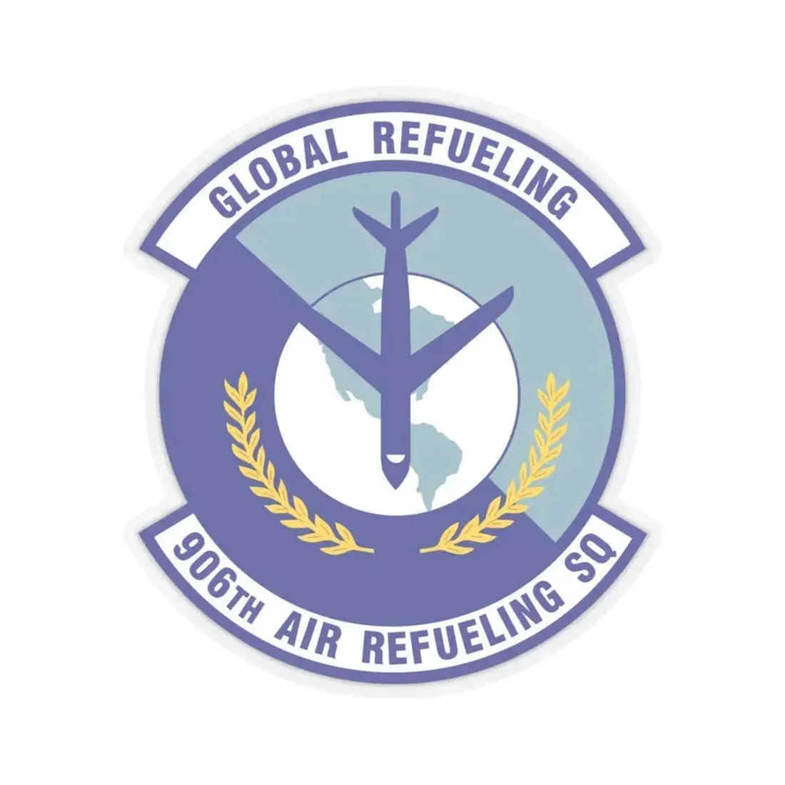 906th Air Refueling Squadron (U.S. Air Force) STICKER Vinyl Kiss-Cut Decal 4 Inch Transparent - The Sticker Space
