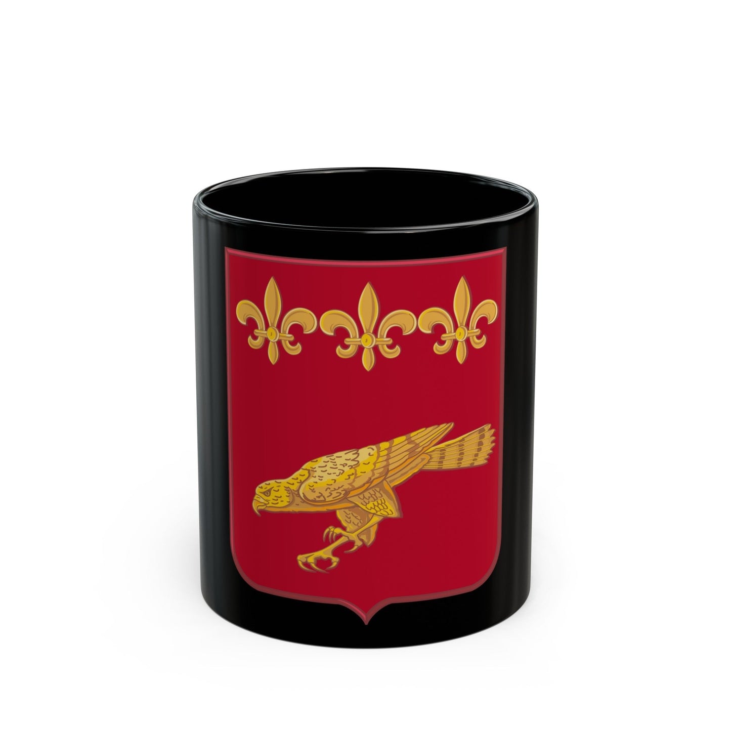 907 Airborne Field Artillery Battalion 2 (U.S. Army) Black Coffee Mug-11oz-The Sticker Space