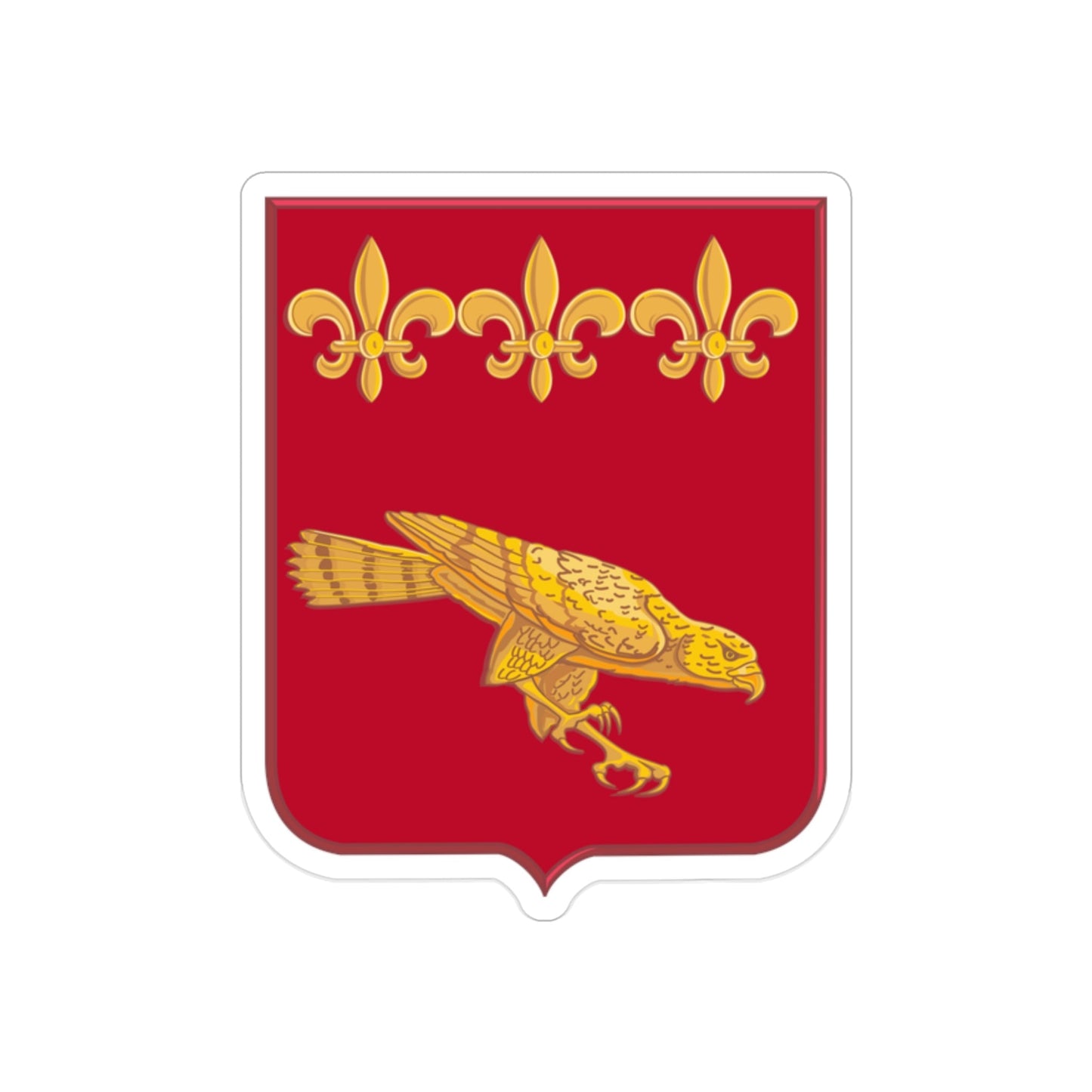 907 Airborne Field Artillery Battalion 2 (U.S. Army) REVERSE PRINT Transparent STICKER-2" × 2"-The Sticker Space