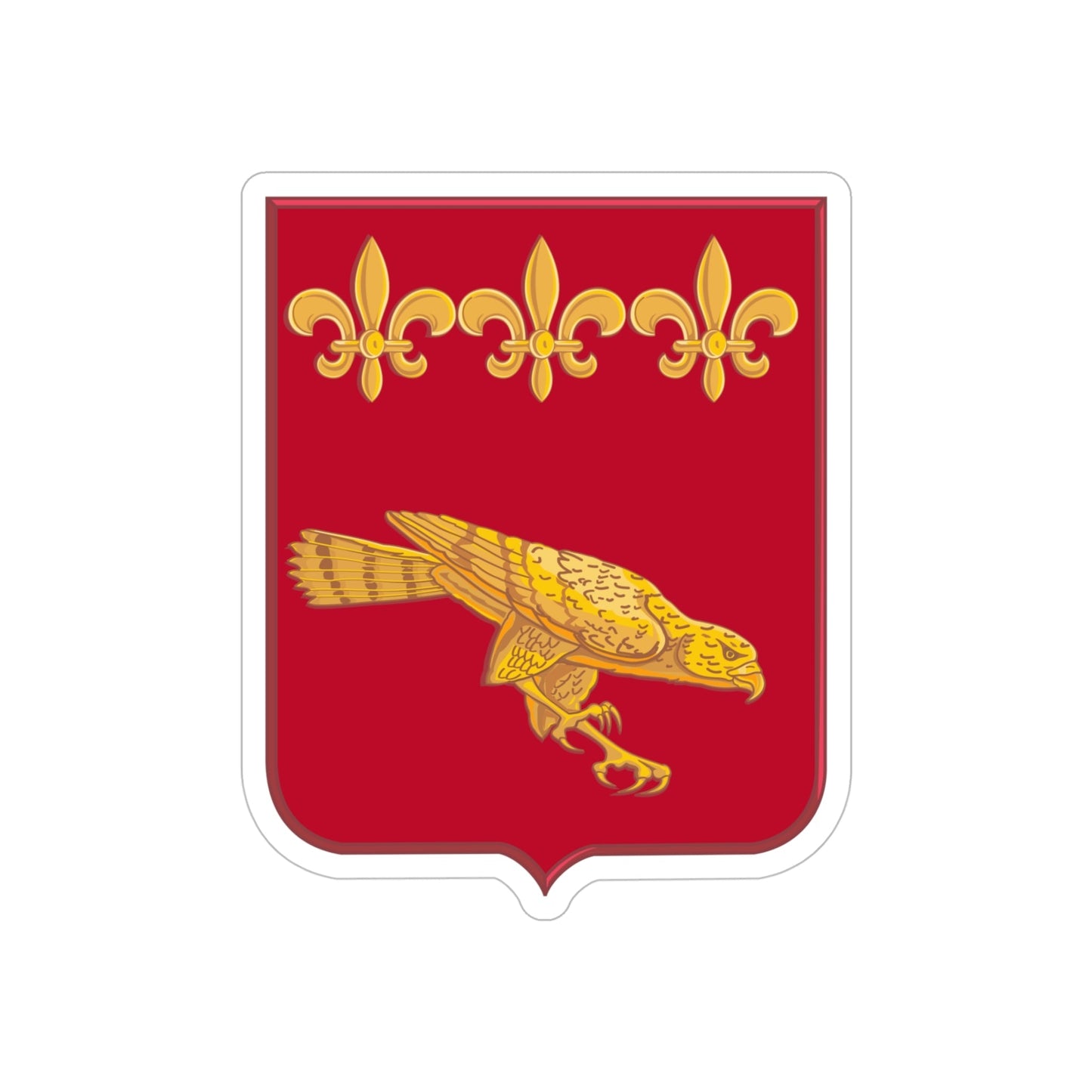 907 Airborne Field Artillery Battalion 2 (U.S. Army) REVERSE PRINT Transparent STICKER-5" × 5"-The Sticker Space