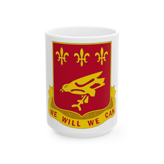 907 Airborne Field Artillery Battalion (U.S. Army) White Coffee Mug-15oz-The Sticker Space