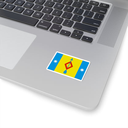 Flag of Mamontovskoe Moscow oblast (Russia) STICKER Vinyl Kiss-Cut Decal