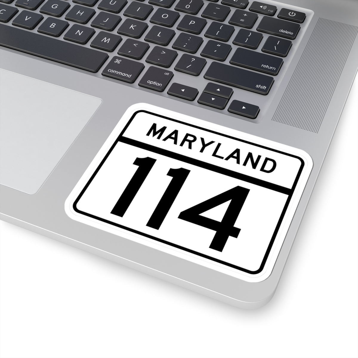 MD Route 114 (Maryland) (Road Sign) STICKER Vinyl Kiss-Cut Decal