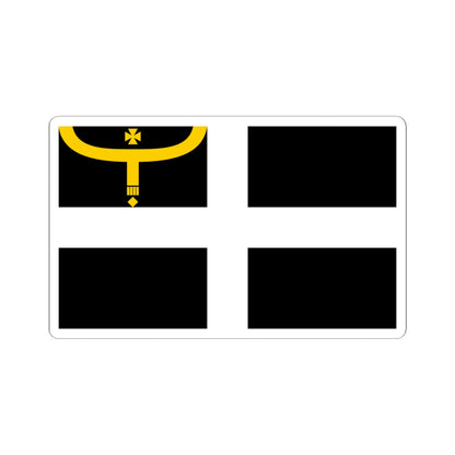 Flag of Saint Augustine of Canterbury (England) STICKER Vinyl Kiss-Cut Decal