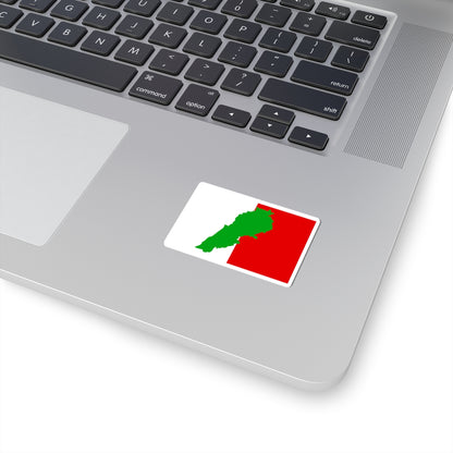 Flag of the Lebanese Democratic Party (Lebanon) STICKER Vinyl Kiss-Cut Decal
