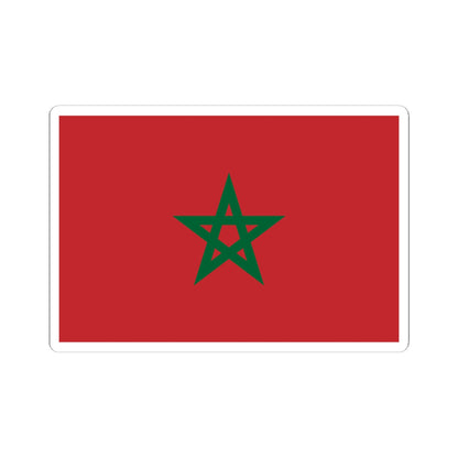 Flag of Morocco unbordered (Morocco) STICKER Vinyl Kiss-Cut Decal