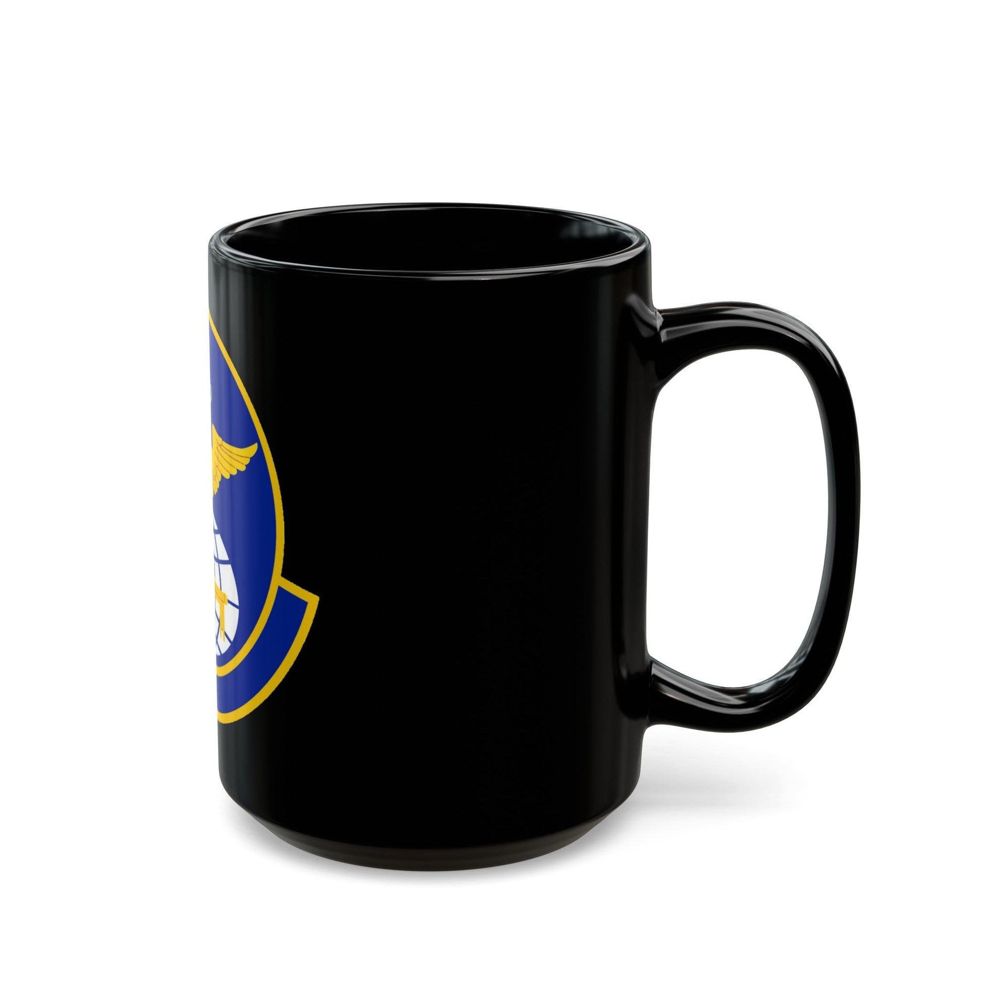 908 Operations Support Squadron AFRC (U.S. Air Force) Black Coffee Mug-The Sticker Space