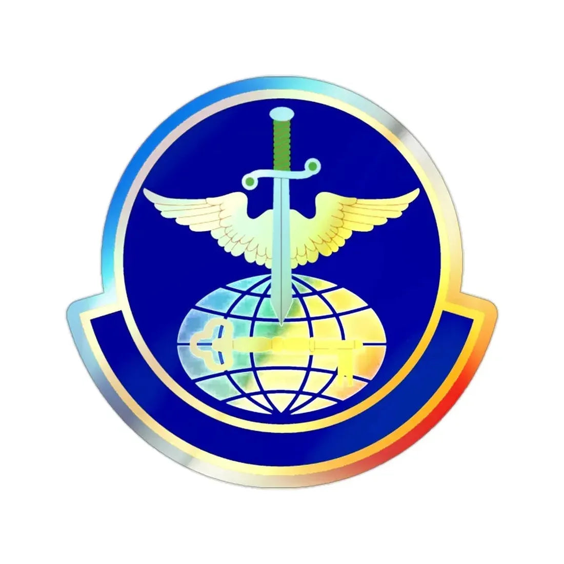 908 Operations Support Squadron AFRC (U.S. Air Force) Holographic STICKER Die-Cut Vinyl Decal - The Sticker Space