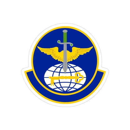 908 Operations Support Squadron AFRC (U.S. Air Force) REVERSE PRINT Transparent Die-Cut STICKER 3 Inch Die-Cut Transparent - The Sticker Space