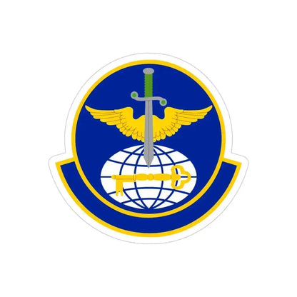 908 Operations Support Squadron AFRC (U.S. Air Force) REVERSE PRINT Transparent Die-Cut STICKER 4 Inch Die-Cut Transparent - The Sticker Space