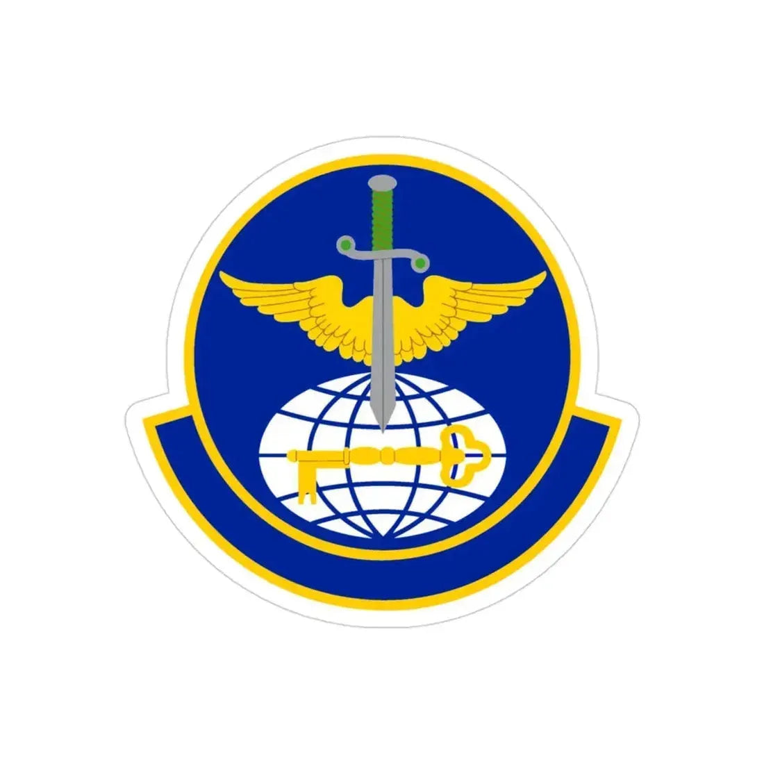 908 Operations Support Squadron AFRC (U.S. Air Force) REVERSE PRINT Transparent Die-Cut STICKER - The Sticker Space