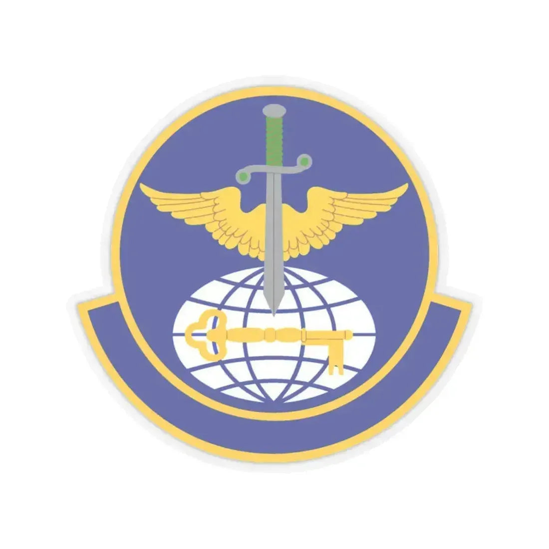 908 Operations Support Squadron AFRC (U.S. Air Force) STICKER Vinyl Kiss-Cut Decal 4 Inch Transparent - The Sticker Space
