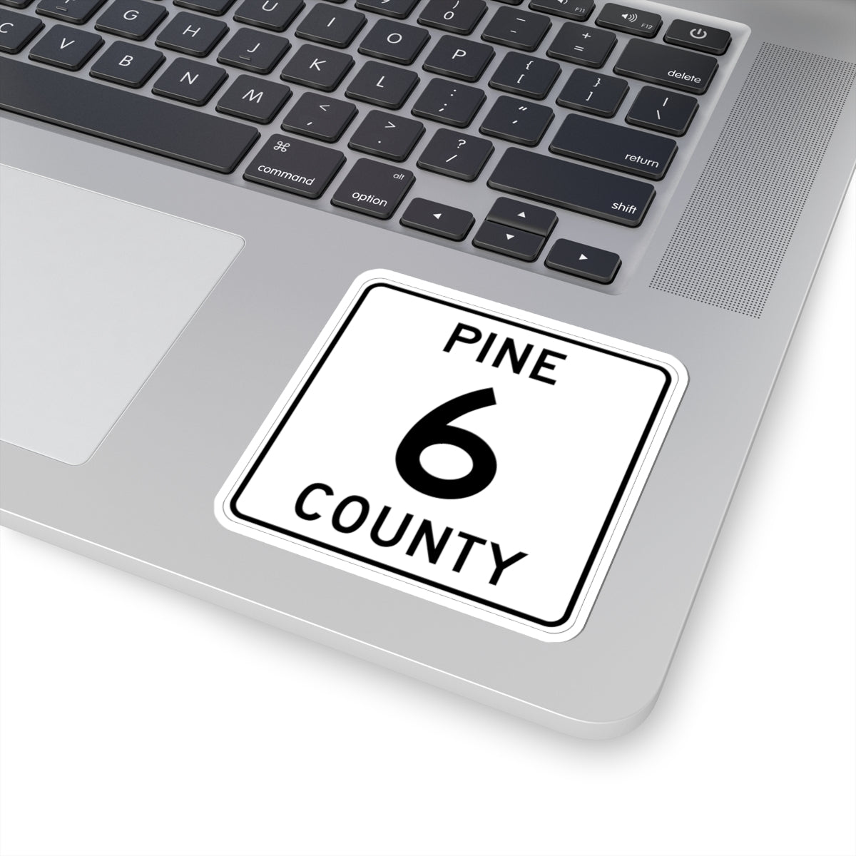 Pine County Route 6 MN (Minnesota) (Road Sign) STICKER Vinyl Kiss-Cut Decal