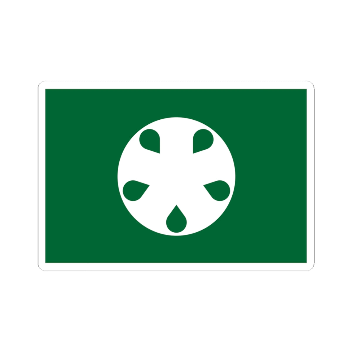 Flag of Ōishida Yamagata (Japan) STICKER Vinyl Kiss-Cut Decal