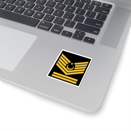 Kıdemli Başçavuş rütbe (Turkey) (Military Rank) STICKER Vinyl Kiss-Cut Decal