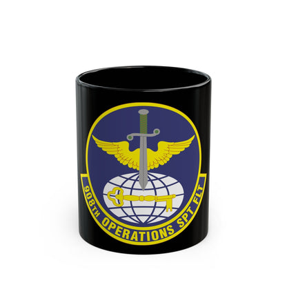 908th Operations Support Flight (U.S. Air Force) Black Coffee Mug-11oz-The Sticker Space