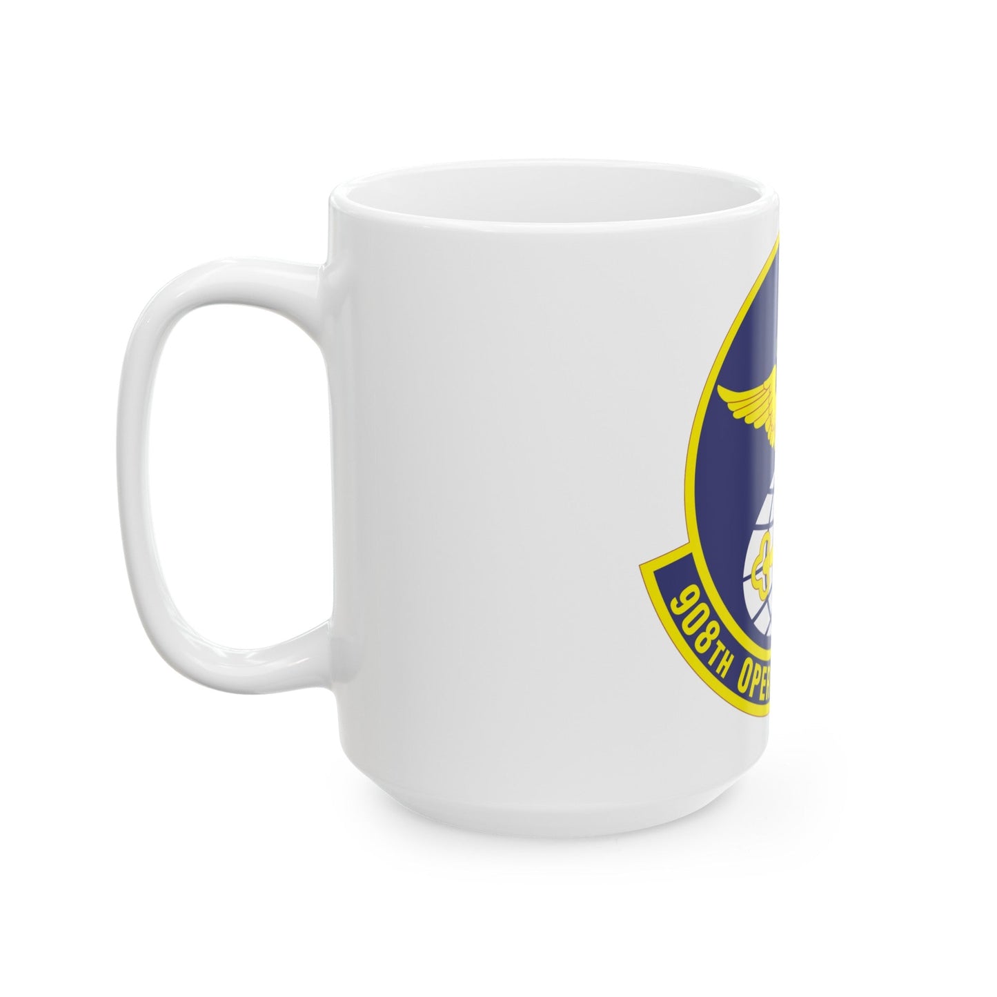 908th Operations Support Flight (U.S. Air Force) White Coffee Mug-The Sticker Space