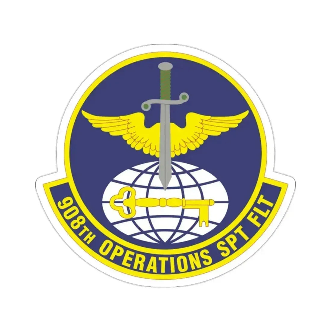 908th Operations Support Flight (U.S. Air Force) STICKER Vinyl Die-Cut Decal 2 Inch - The Sticker Space
