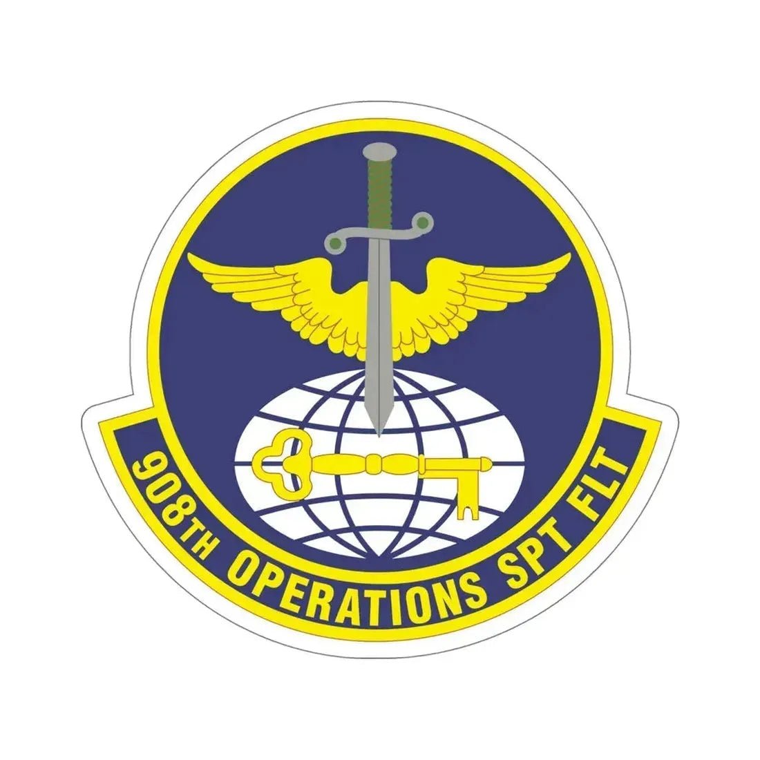 908th Operations Support Flight (U.S. Air Force) STICKER Vinyl Die-Cut Decal - The Sticker Space