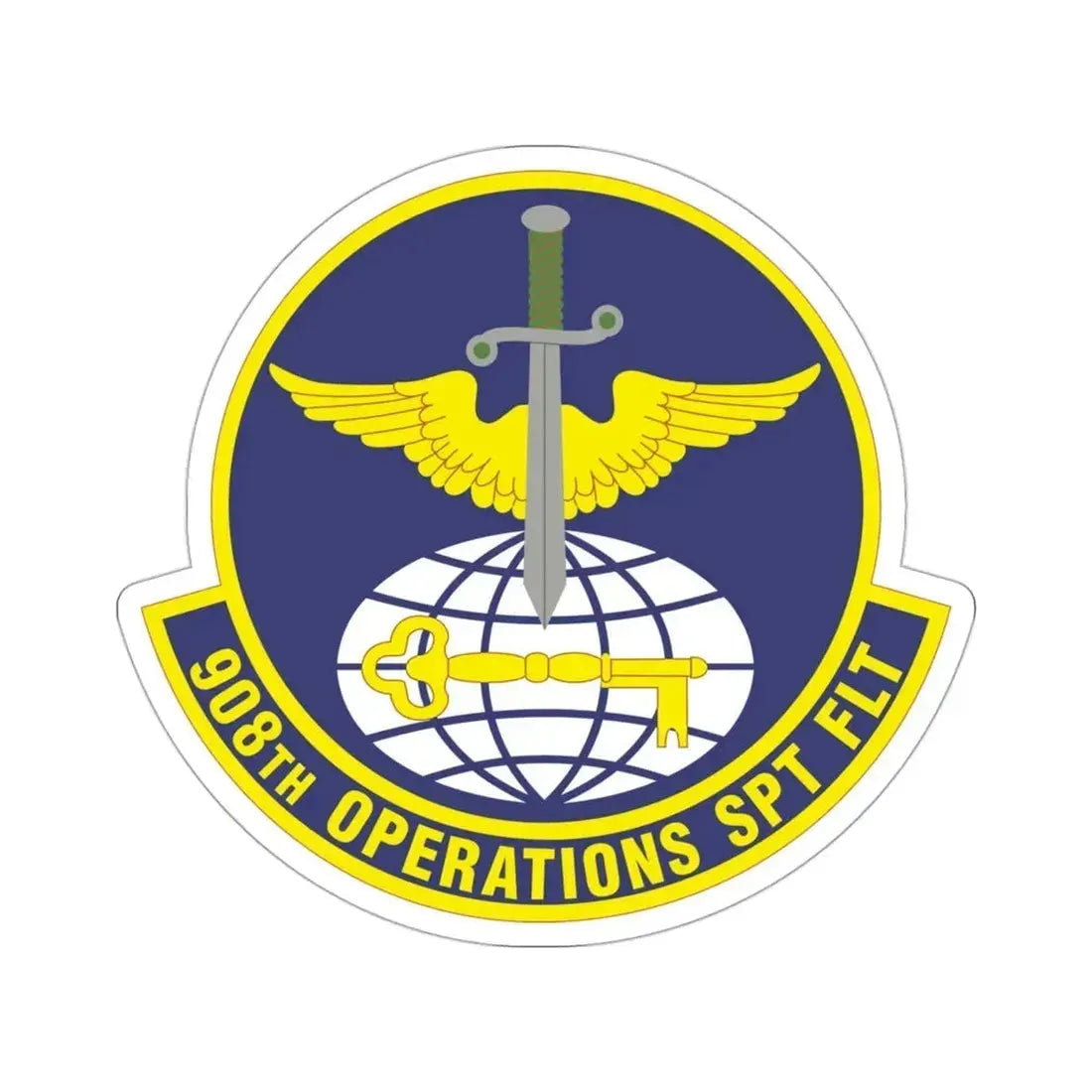 908th Operations Support Flight (U.S. Air Force) STICKER Vinyl Die-Cut Decal - The Sticker Space
