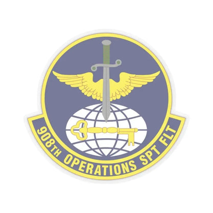 908th Operations Support Flight (U.S. Air Force) STICKER Vinyl Kiss-Cut Decal 2 Inch Transparent - The Sticker Space