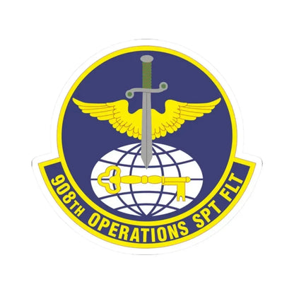 908th Operations Support Flight (U.S. Air Force) STICKER Vinyl Kiss-Cut Decal 2 Inch White - The Sticker Space