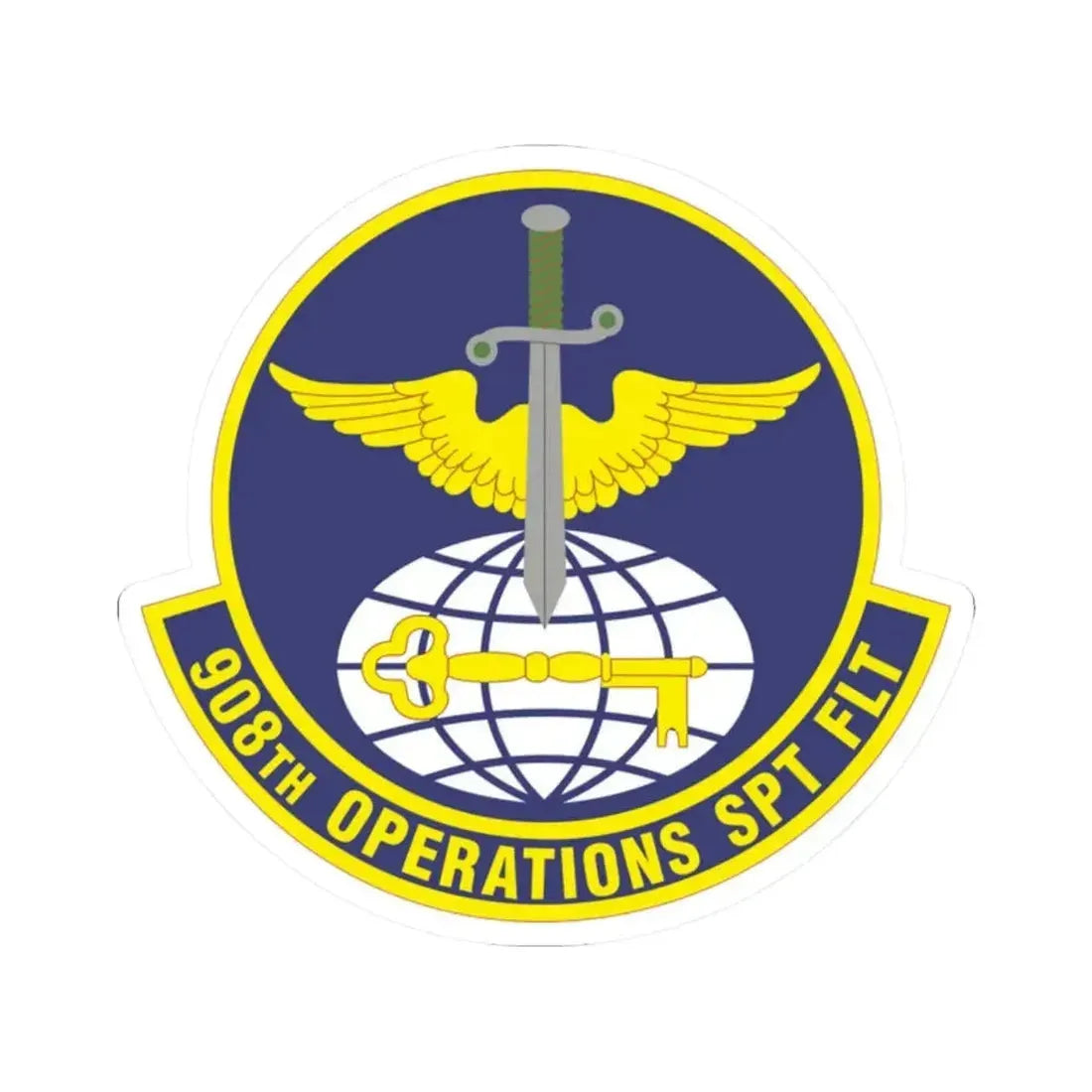 908th Operations Support Flight (U.S. Air Force) STICKER Vinyl Kiss-Cut Decal - The Sticker Space