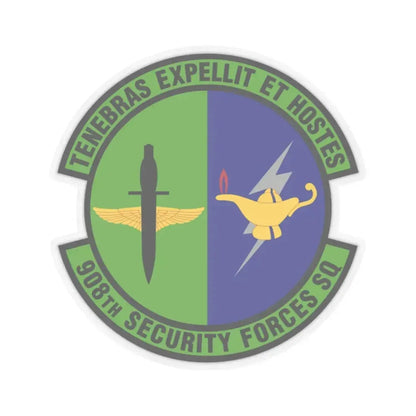 908th Security Forces Squadron (U.S. Air Force) STICKER Vinyl Kiss-Cut Decal 2 Inch Transparent - The Sticker Space