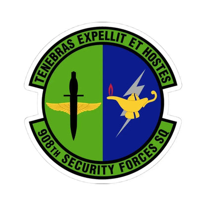 908th Security Forces Squadron (U.S. Air Force) STICKER Vinyl Kiss-Cut Decal 4 Inch White - The Sticker Space