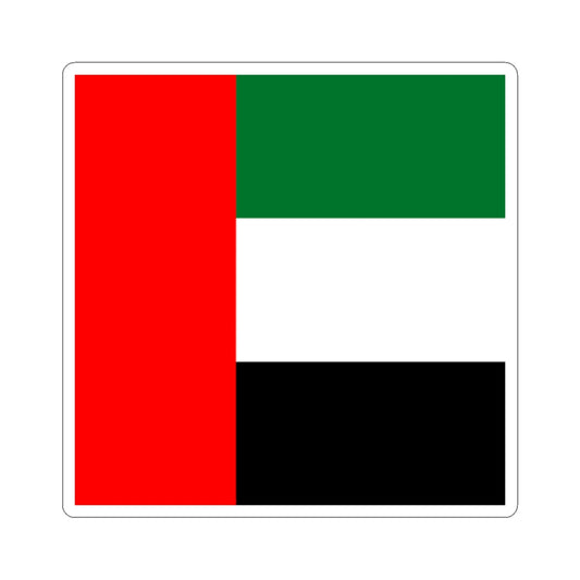Flag of the United Arab Emirates 1-1 (United Arab Emirates) STICKER Vinyl Kiss-Cut Decal
