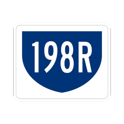 PR primary 198R (Puerto Rico) (Road Sign) STICKER Vinyl Kiss-Cut Decal