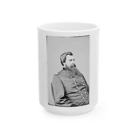 Portrait Of Maj. Gen. N. Martin Curtis, Officer Of The Federal Army (U.S. Civil War) White Coffee Mug