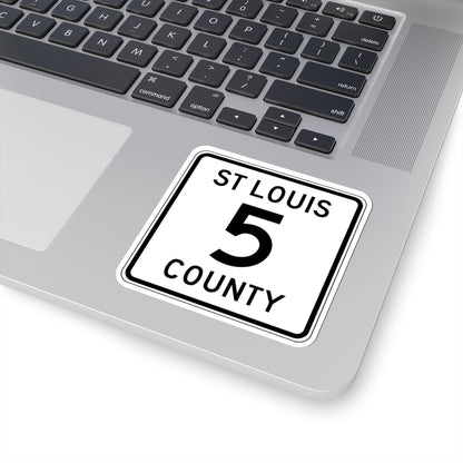 St Louis County Route 5 MN (Minnesota) (Road Sign) STICKER Vinyl Kiss-Cut Decal