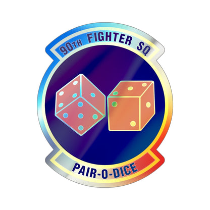 90th Fighter Squadron (U.S. Air Force) Holographic STICKER Die-Cut Vinyl Decal-6 Inch-The Sticker Space