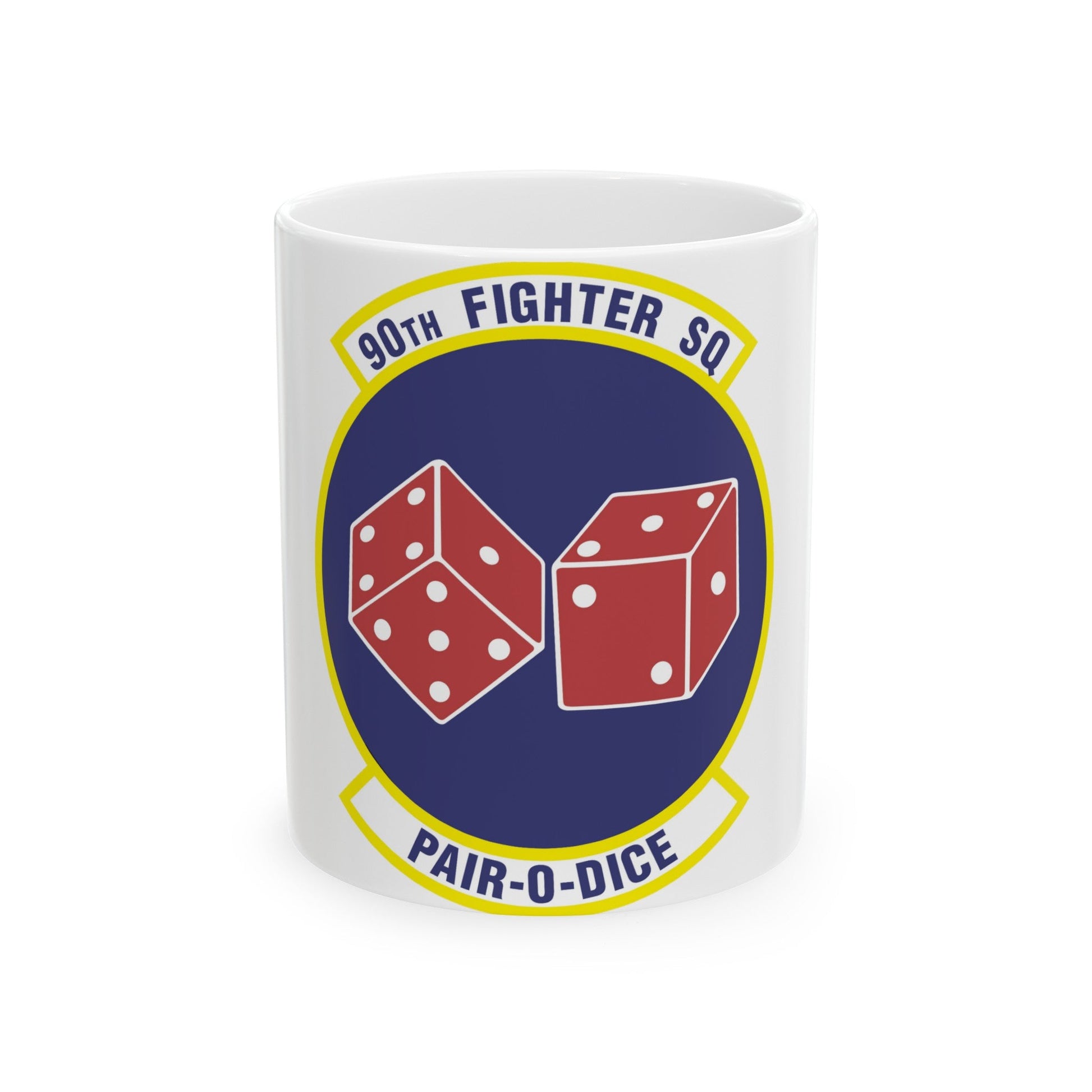 90th Fighter Squadron (U.S. Air Force) White Coffee Mug-11oz-The Sticker Space